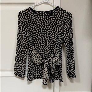J Crew Silk Blouse with Bow